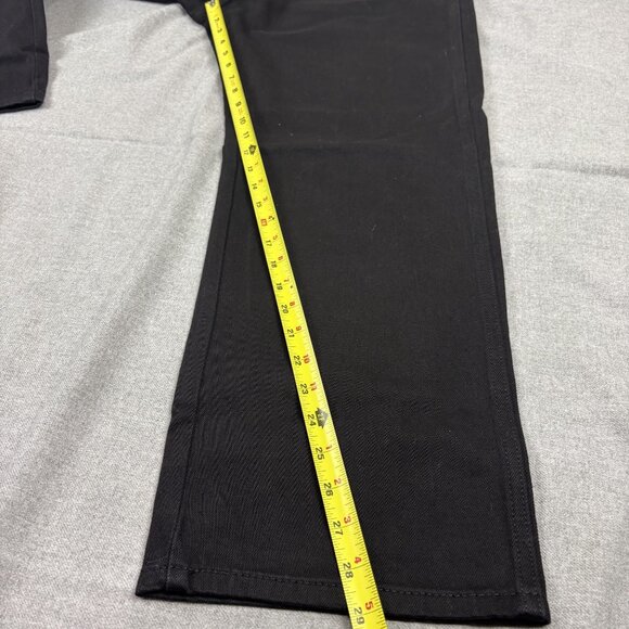Levis Mens Black Western Fit Jeans W38 L29 Stretch Black  Denim - Picture 8 of 15